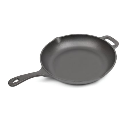 Commercial Chef 10'' Cast Iron Skillet, Pre-Seasoned Cast Iron Pan with Dual Pour Spouts CHFL10